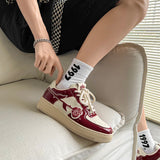 Stetnode back to school Red Rose Aesthetic Sneakers