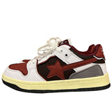 Stetnode back to school Red & Grey Shooting Star Sneakers