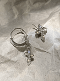 Stetnode Rhinestone Cross Decor Earring