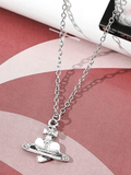 Stetnode Rhinestone Cross Heart Pendant Necklace