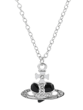 Stetnode Rhinestone Cross Heart Pendant Necklace