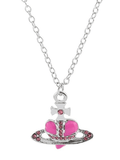 Stetnode Rhinestone Cross Heart Pendant Necklace