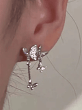 Stetnode Rhinestone Dainty Butterfly Earrings