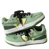 Stetnode back to school Sage Green Star Sneakers