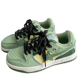 Stetnode back to school Sage Green Star Sneakers