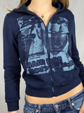 Stetnode Screen Print Zipper Hoodie