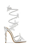 Stetnode Fantasy Embellished Around The Ankle Coil Heels - Nude