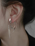 Stetnode Silver Punk Character Earrings