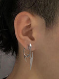 Stetnode Silver Punk Character Earrings