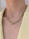 Stetnode Simple Link Chain Toggle Necklace