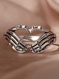 Stetnode Skull Heart Pattern Ring