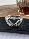 Stetnode Skull Heart Pattern Ring