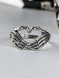 Stetnode Skull Heart Pattern Ring