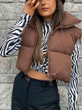 Stetnode Sleeveless Cropped Puffer Jacket