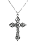 Stetnode Vintage Baroque Cross Necklace