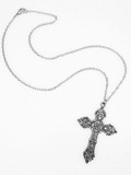 Stetnode Vintage Baroque Cross Necklace