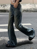 Stetnode Vintage Burr Low Waist Flare Jeans