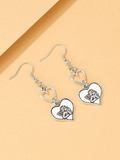 Stetnode Vintage Cherub Heart Earrings