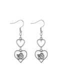 Stetnode Vintage Cherub Heart Earrings