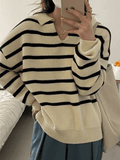 Stetnode Vintage Striped Pullover Sweater