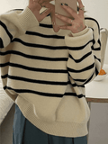 Stetnode Vintage Striped Pullover Sweater