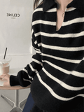 Stetnode Vintage Striped Pullover Sweater