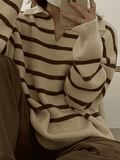 Stetnode Vintage Striped Pullover Sweater