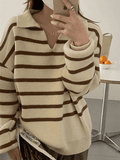 Stetnode Vintage Striped Pullover Sweater