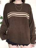 Stetnode Vintage Three Striped Pullover Sweater