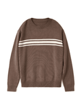 Stetnode Vintage Three Striped Pullover Sweater