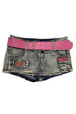 Stetnode Vintage Y2K Denim Mini Shorts