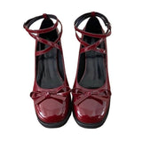 Stetnode Vintage Style Lacquered Mary Janes