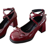 Stetnode Vintage Style Lacquered Mary Janes