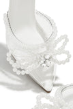 Stetnode Catheryn Faux Pearl Heels - White