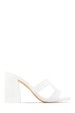 Stetnode Bianka Block Mid Heels - White