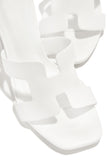 Stetnode Bianka Block Mid Heels - White