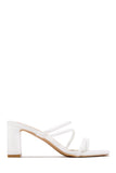 Stetnode Elci Block Mid Heel Mules - Nude