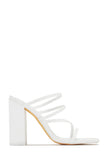 Stetnode Jaziel Block Heel Mules - White