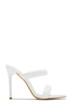 Stetnode Stassie Single Sole High Heel Mules - White